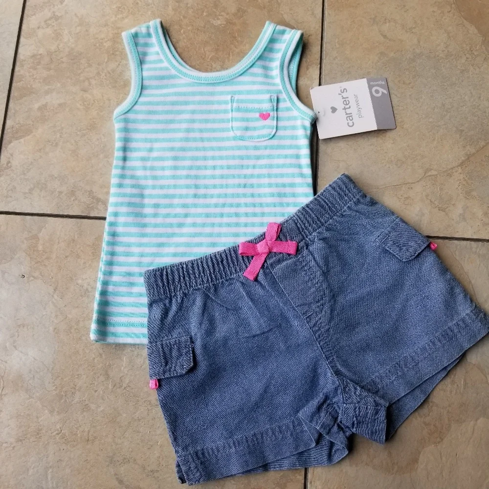 Carter's 2 Piece Outfit 9 Months NWT